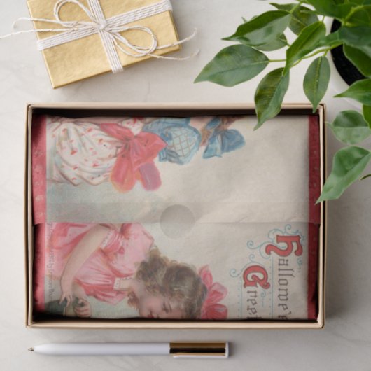  Halloween Victoriaans Edwardiaanse Decoupage Tissuepapier (Geschenk)