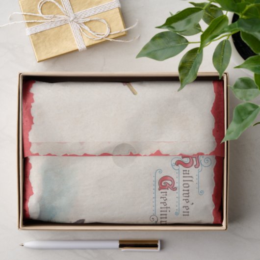  Halloween Victoriaans Edwardiaanse Decoupage Tissuepapier (Geschenk)