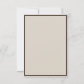  Halloween Victoriaans Gotisch Roos in Sepia Bedankkaart (Achterkant)