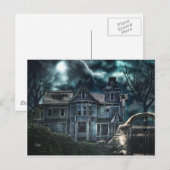 Halloween Victoriaans House Briefkaart (Voorkant / Achterkant)