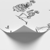 halloween Victoriaans skelet Cadeaupapier (Hoek)