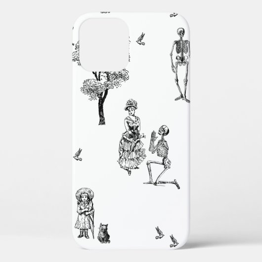 halloween Victoriaans skelet Case-Mate iPhone Case (Achterkant)