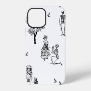 halloween victoriaanse skelet toile schedel iPhone 12 hoesje