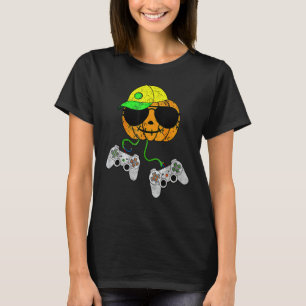 Halloween Video Game Controller pomkin Gamer Cos T-shirt