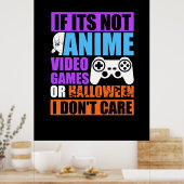 Halloween Video Games Poster (Keuken)