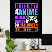 Halloween Video Games Poster (Thuiskantoor)