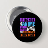 Halloween Video Games Ronde Button 7,6 Cm (Voorkant /achterkant)