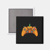 Halloween videospelcontroller met pompoengezicht magneet (Voorkant / Achterkant)