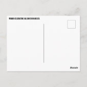 Halloween vieren in Mexico Briefkaart (Achterkant)