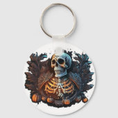 Halloween vieren  sleutelhanger (Achterkant)