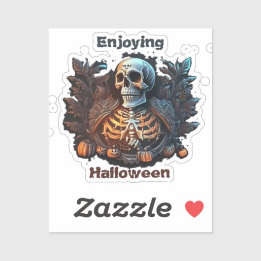 Halloween vieren  sticker (Vel)