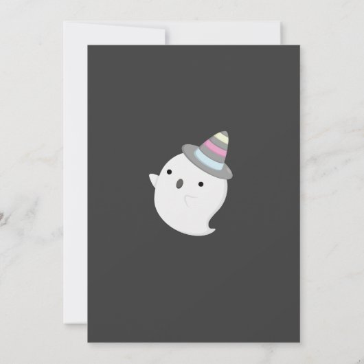 Halloween VIERever 4th Verjaardag Meisjes Party Ge Kaart (Achterkant)