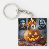 Halloween vierkant Acryl sleutelhanger (voorkant)