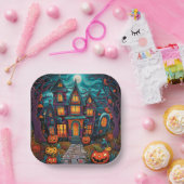 Halloween vierkant papier bord (Feest)