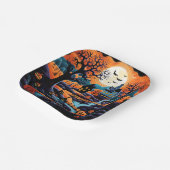 Halloween vierkant papier bord (Gebogen)