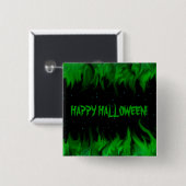 HALLOWEEN. VIERKANTE BUTTON 5,1 CM (Voorkant /achterkant)