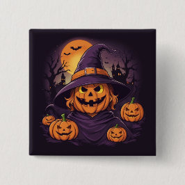 Halloween- Vierkante Button 5,1 Cm