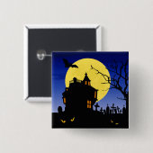 Halloween Vierkante Button 5,1 Cm (Voorkant /achterkant)