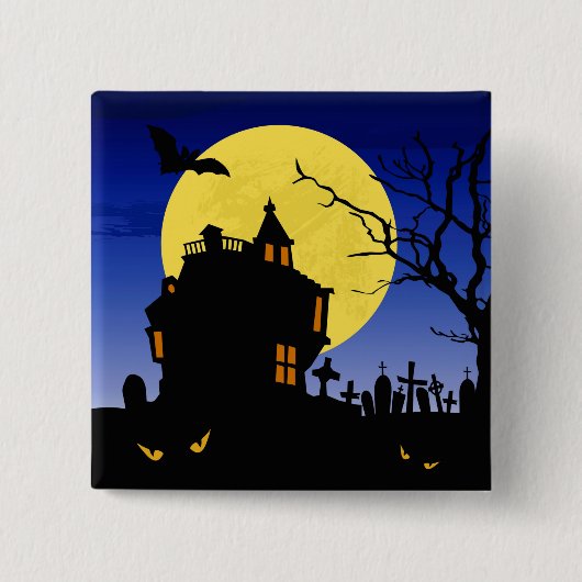 Halloween Vierkante Button 5,1 Cm (Voorkant)