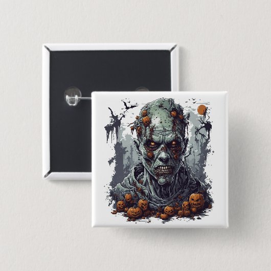 Halloween Vierkante Button 5,1 Cm (Voorkant /achterkant)