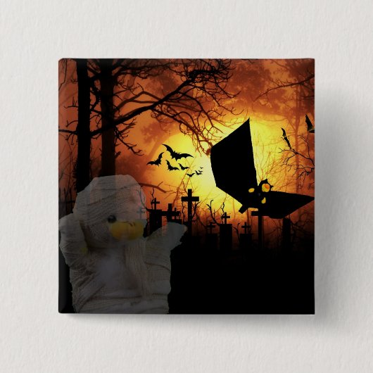 Halloween vierkante button 5,1 cm (Voorkant)