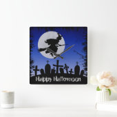 Halloween Vierkante Klok (Huis)