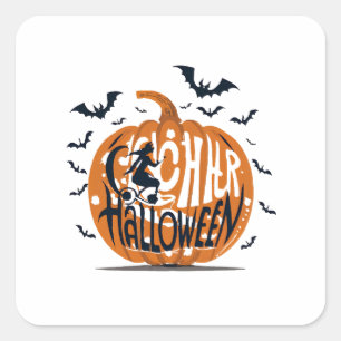 Halloween Vierkante Sticker