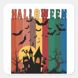 Halloween Vierkante Sticker