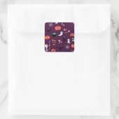 Halloween Vierkante Sticker (Tas)