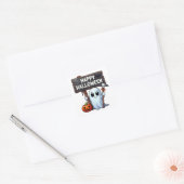 Halloween Vierkante Sticker (Envelop)