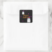 Halloween Vierkante Sticker (Tas)