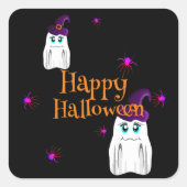 Halloween Vierkante Sticker (Voorkant)