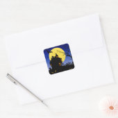 Halloween Vierkante Sticker (Envelop)