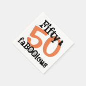 Halloween Vijftig Fabulous 50e Verjaardagsfeest Servetten (Hoek)