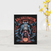 Halloween Viking Warrior - Runen en Ravens - Valh Kaart (Gele Bloem)