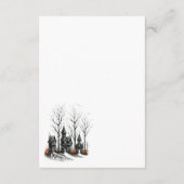 Halloween Village Bruiloft Enclosure Kaart (Achterkant)