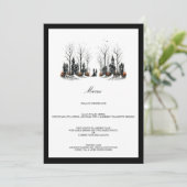 Halloween Village bruiloft Menu (Staand voorkant)
