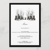Halloween Village bruiloft Menu (Voorkant)