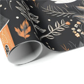 Halloween Village Nachtbos Cadeaupapier (Rol Hoek)