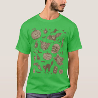 Halloween Vintage 90s Esthetiek Schattige Hekserij T-shirt