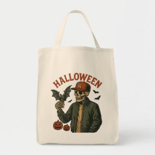 Halloween Vintage - Griezelig Skelet  Tote Bag