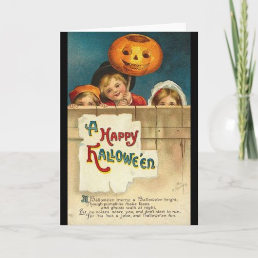 Halloween vintage kaart (Voorkant)