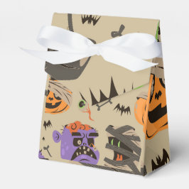 Halloween Vintage Patroon Favor Doos Bedankdoosjes