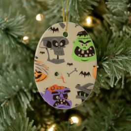 Halloween vintage patroon ornament