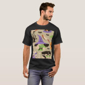 Halloween Vintage Patroon T-Shirt (Voorkant volledig)