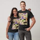 Halloween Vintage Patroon T-Shirt (Unisex)