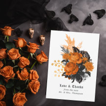 Halloween Vintage Shabby Floral Wedding