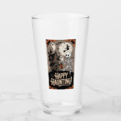 Halloween Vintage Skelet en Skelet Glas (Voorkant)