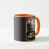 Halloween Vintage Skelet en Skelet Mok (Voorkant rechts)