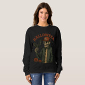 Halloween Vintage - Spooky Skeleton  Trui (Voorkant volledig)